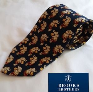 Brooks Brothers 100% Silk "Fighting Elephant " Tie